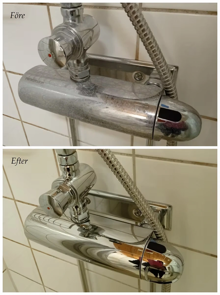Duschblandare – före/efter